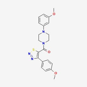 [4-(3-Methoxyphenyl)piperazin-1-yl][4-(4-methoxyphenyl)-1,2,3-thiadiazol-5-yl]methanone