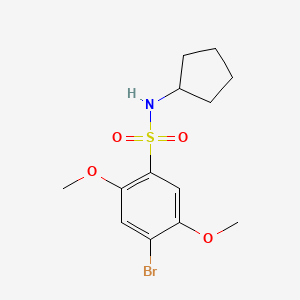 4-bromo-N-cyclopentyl-2,5-dimethoxybenzenesulfonamide