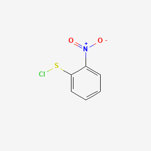 molecular formula C6H4ClNO2S B1219011 2-Nitrobenzenesulfenyl chloride CAS No. 7669-54-7