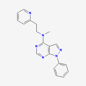 Methyl(1-phenylpyrazolo[4,5-e]pyrimidin-4-yl)(2-(2-pyridyl)ethyl)amine