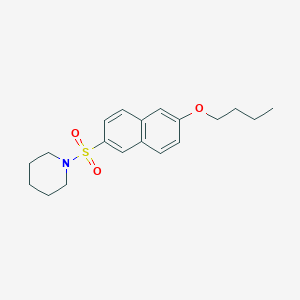 1-[(6-Butoxynaphthalen-2-yl)sulfonyl]piperidine