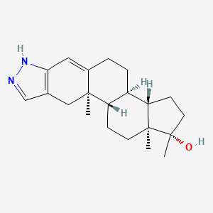 molecular formula C21H30N2O B1219014 Hydroxystenozole CAS No. 19120-01-5