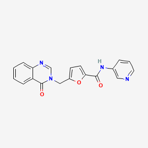 5-[(4-oxoquinazolin-3(4H)-yl)methyl]-N-(pyridin-3-yl)furan-2-carboxamide