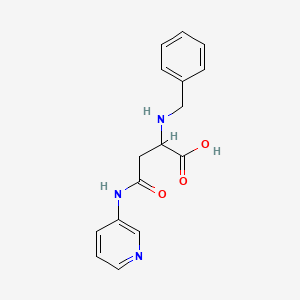 2-(Benzylamino)-4-oxo-4-(pyridin-3-ylamino)butanoic acid