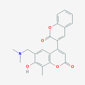 6-[(dimethylamino)methyl]-7-hydroxy-8-methyl-4-(2-oxo-2H-chromen-3-yl)-2H-chromen-2-one