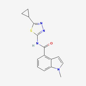 N-(5-cyclopropyl-1,3,4-thiadiazol-2-yl)-1-methyl-1H-indole-4-carboxamide