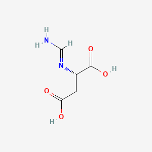 molecular formula C5H8N2O4 B1219017 N-formimidoyl-L-aspartic acid 