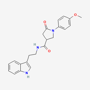 N-[2-(1H-indol-3-yl)ethyl]-1-(4-methoxyphenyl)-5-oxopyrrolidine-3-carboxamide