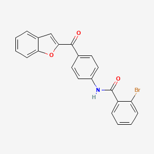 N-[4-(1-benzofuran-2-ylcarbonyl)phenyl]-2-bromobenzamide