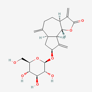 molecular formula C21H28O8 B1219023 Vernoflexuoside CAS No. 57576-33-7
