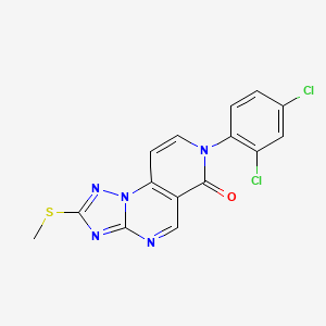 7-(2,4-dichlorophenyl)-2-(methylsulfanyl)pyrido[3,4-e][1,2,4]triazolo[1,5-a]pyrimidin-6(7H)-one