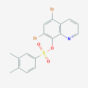 5,7-Dibromo-8-quinolyl 3,4-dimethylbenzenesulfonate