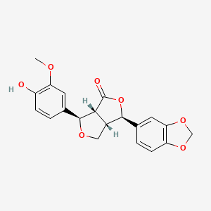 molecular formula C20H18O7 B1219027 Styraxin CAS No. 69742-32-1