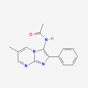 N-(6-methyl-2-phenylimidazo[1,2-a]pyrimidin-3-yl)acetamide