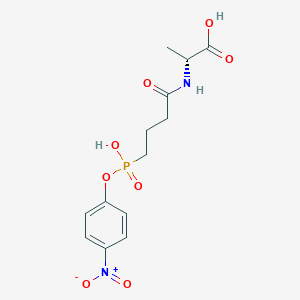 molecular formula C13H17N2O8P B1219034 N-[4-(4-nitrophenylphospho)butanoyl]-L-alanine 