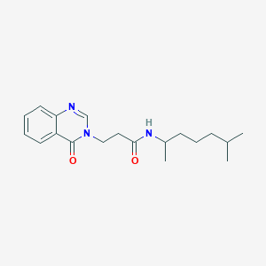 N-(6-methylheptan-2-yl)-3-(4-oxoquinazolin-3(4H)-yl)propanamide