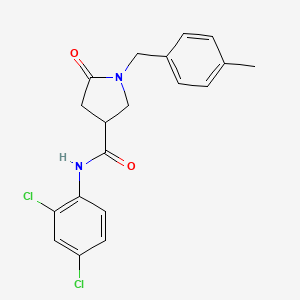 N-(2,4-dichlorophenyl)-1-(4-methylbenzyl)-5-oxopyrrolidine-3-carboxamide