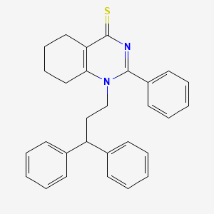 1-(3,3-Diphenylpropyl)-2-phenyl-1,5,6,7,8-pentahydroquinazoline-4-thione