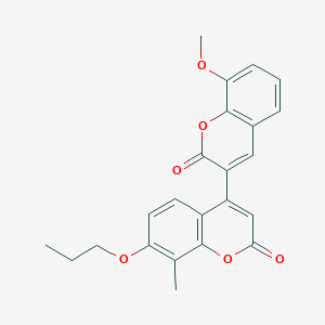 8-methoxy-8'-methyl-7'-propoxy-2H,2'H-3,4'-bichromene-2,2'-dione