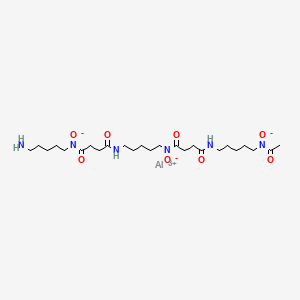 molecular formula C25H45AlN6O8 B1219046 Aluminoxamine CAS No. 97633-18-6