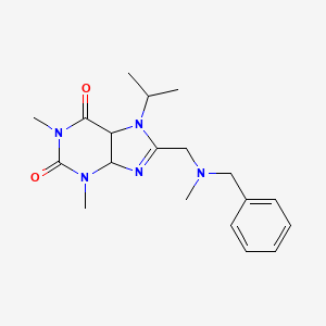 8-[[Benzyl(methyl)amino]methyl]-1,3-dimethyl-7-propan-2-yl-4,5-dihydropurine-2,6-dione