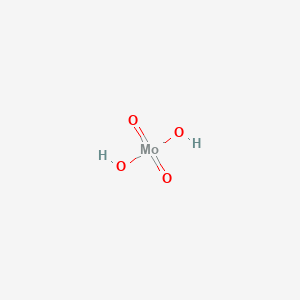molecular formula H2MoO4 B1219052 Molybdic acid CAS No. 7782-91-4