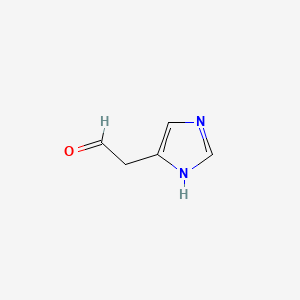 molecular formula C5H6N2O B1219054 Imidazole-4-acetaldehyde CAS No. 645-14-7
