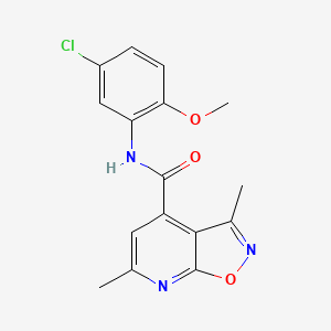 N-(5-chloro-2-methoxyphenyl)-3,6-dimethyl[1,2]oxazolo[5,4-b]pyridine-4-carboxamide