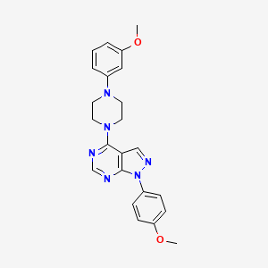 1-(4-methoxyphenyl)-4-[4-(3-methoxyphenyl)piperazin-1-yl]-1H-pyrazolo[3,4-d]pyrimidine