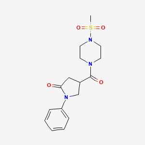 4-{[4-(Methylsulfonyl)piperazin-1-yl]carbonyl}-1-phenylpyrrolidin-2-one