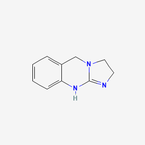 molecular formula C10H11N3 B1219069 1,2,3,5-四氢咪唑并[2,1-b]喹唑啉 CAS No. 32725-29-4