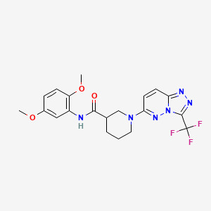 N-(2,5-dimethoxyphenyl)-1-[3-(trifluoromethyl)[1,2,4]triazolo[4,3-b]pyridazin-6-yl]piperidine-3-carboxamide