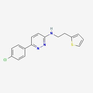 [6-(4-Chlorophenyl)pyridazin-3-yl](2-(2-thienyl)ethyl)amine