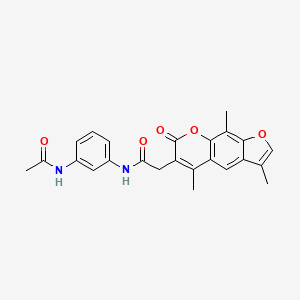 N-[3-(acetylamino)phenyl]-2-(3,5,9-trimethyl-7-oxo-7H-furo[3,2-g]chromen-6-yl)acetamide