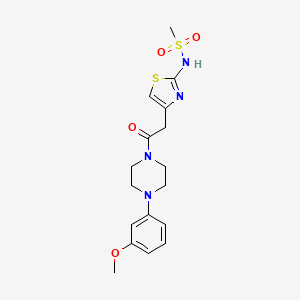 N-[(2E)-4-{2-[4-(3-methoxyphenyl)piperazin-1-yl]-2-oxoethyl}-1,3-thiazol-2(3H)-ylidene]methanesulfonamide