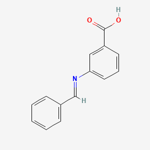 Benzoic acid, 3-[(phenylmethylene)amino]-