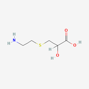B1219083 S-Aminoethylmercaptolactic acid CAS No. 85852-48-8
