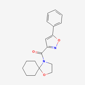 1-Oxa-4-azaspiro[4.5]dec-4-yl(5-phenyl-1,2-oxazol-3-yl)methanone