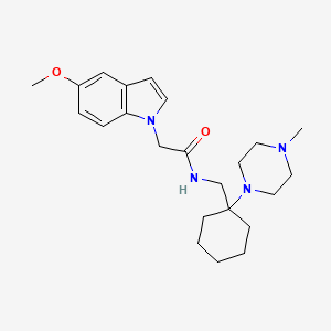 2-(5-methoxy-1H-indol-1-yl)-N-{[1-(4-methylpiperazin-1-yl)cyclohexyl]methyl}acetamide