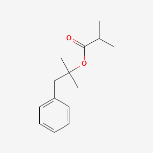 molecular formula C14H20O2 B1219088 1,1-Dimethyl-2-phenylethyl isobutyrate CAS No. 59354-71-1