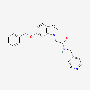 2-[6-(benzyloxy)-1H-indol-1-yl]-N-(pyridin-4-ylmethyl)acetamide