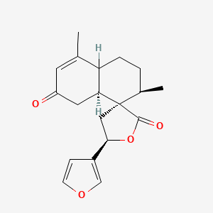 molecular formula C19H22O4 B1219091 Dehydrocrotonin CAS No. 72548-29-9