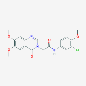 N-(3-chloro-4-methoxyphenyl)-2-(6,7-dimethoxy-4-oxoquinazolin-3(4H)-yl)acetamide