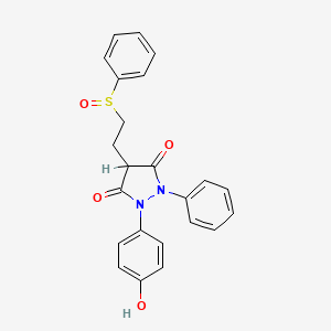 molecular formula C23H20N2O4S B1219097 4-羟基磺酰基吡唑酮 CAS No. 28169-31-5
