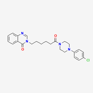 3-{6-[4-(4-chlorophenyl)piperazin-1-yl]-6-oxohexyl}quinazolin-4(3H)-one