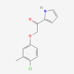 2-(4-chloro-3-methylphenoxy)-1-(1H-pyrrol-2-yl)ethan-1-one