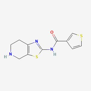 N-(4H,5H,6H,7H-[1,3]Thiazolo[5,4-C]pyridin-2-YL)thiophene-3-carboxamide