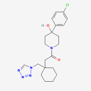 1-[4-(4-chlorophenyl)-4-hydroxypiperidin-1-yl]-2-[1-(1H-tetrazol-1-ylmethyl)cyclohexyl]ethanone