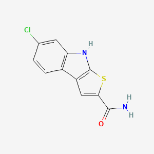molecular formula C11H7ClN2OS B1219119 Thienodolin CAS No. 149127-27-5