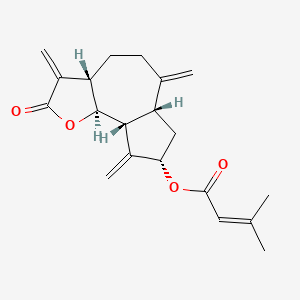molecular formula C20H24O4 B1219121 Vernoflexin CAS No. 57576-43-9